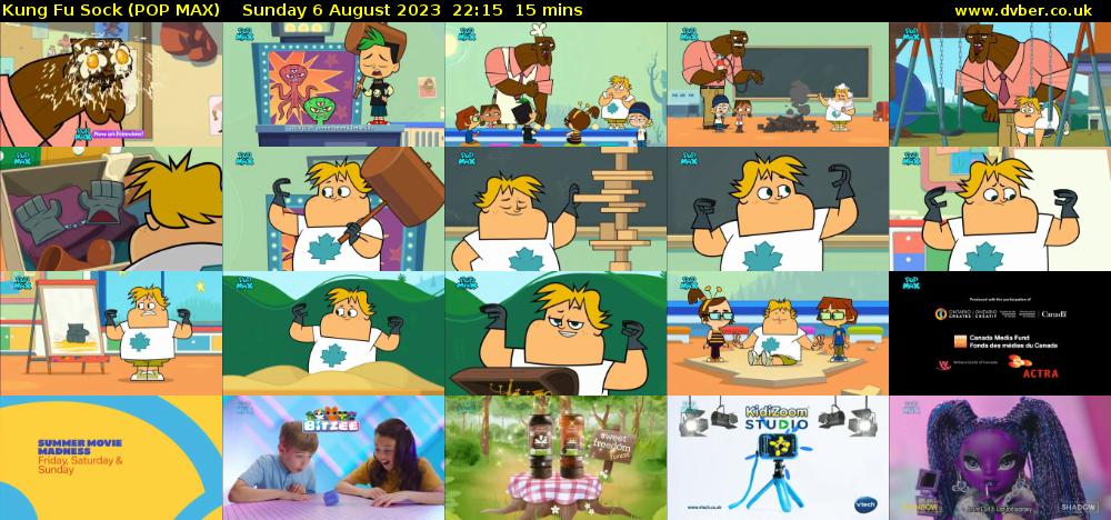 Kung Fu Sock (POP MAX) Sunday 6 August 2023 22:15 - 22:30