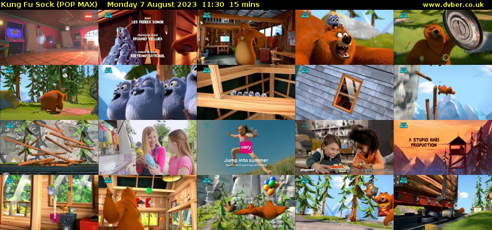 Kung Fu Sock (POP MAX) Monday 7 August 2023 11:30 - 11:45