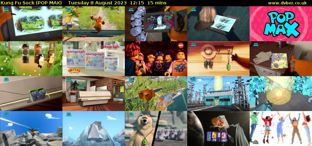 Kung Fu Sock (POP MAX) Tuesday 8 August 2023 12:15 - 12:30