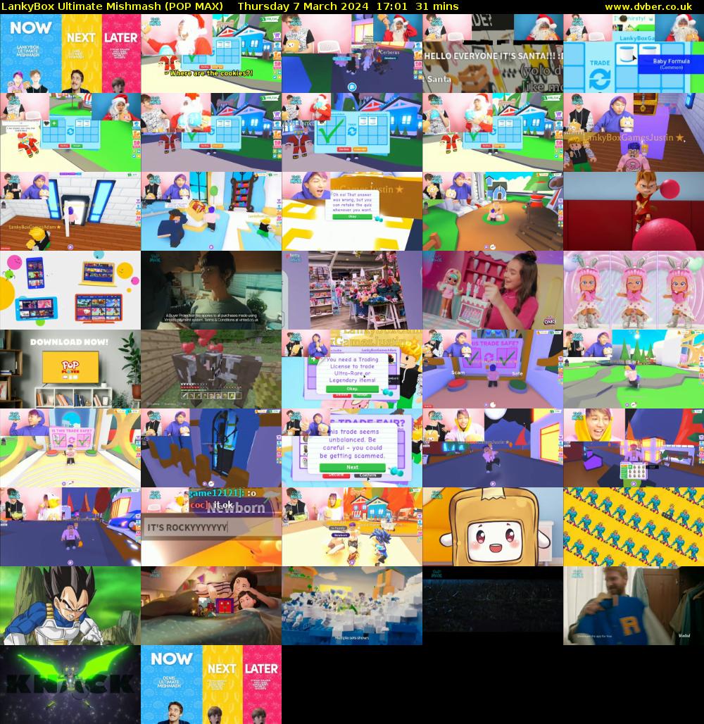 LankyBox Ultimate Mishmash (POP MAX) Thursday 7 March 2024 17:01 - 17:32