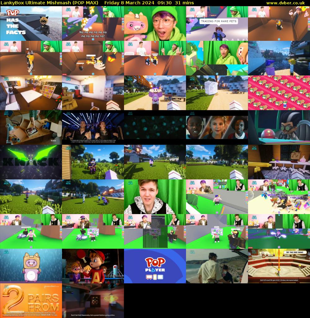 LankyBox Ultimate Mishmash (POP MAX) Friday 8 March 2024 09:30 - 10:01
