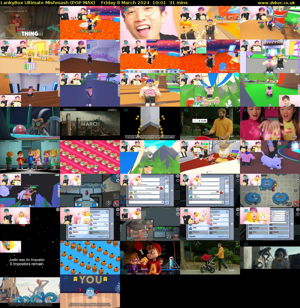 LankyBox Ultimate Mishmash (POP MAX) Friday 8 March 2024 10:01 - 10:32