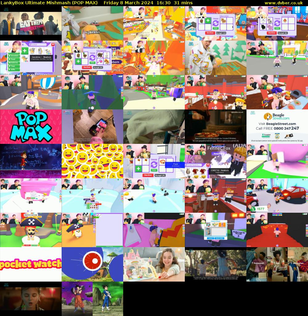 LankyBox Ultimate Mishmash (POP MAX) Friday 8 March 2024 16:30 - 17:01
