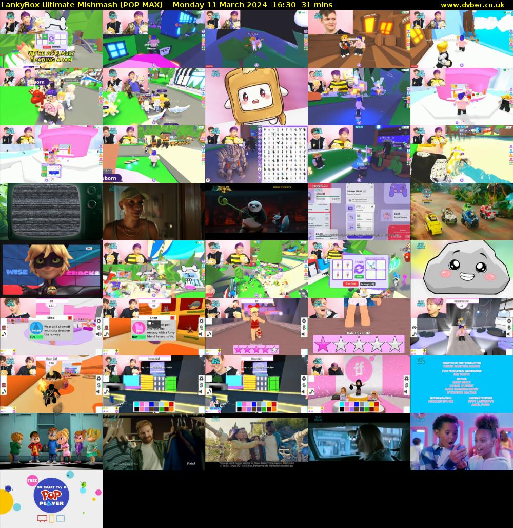 LankyBox Ultimate Mishmash (POP MAX) Monday 11 March 2024 16:30 - 17:01