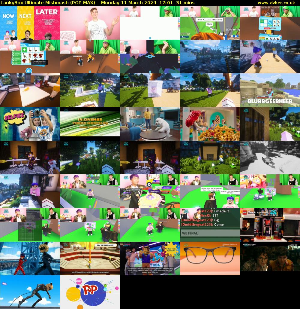 LankyBox Ultimate Mishmash (POP MAX) Monday 11 March 2024 17:01 - 17:32
