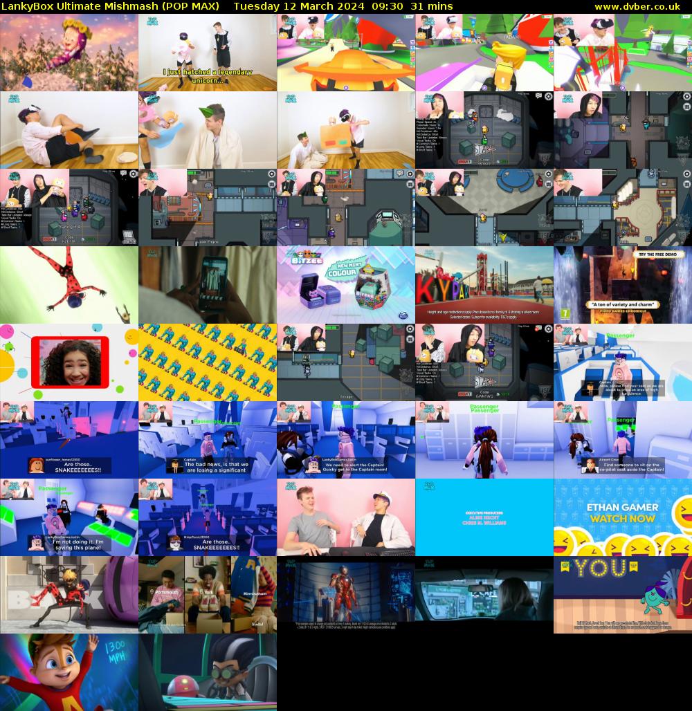 LankyBox Ultimate Mishmash (POP MAX) Tuesday 12 March 2024 09:30 - 10:01