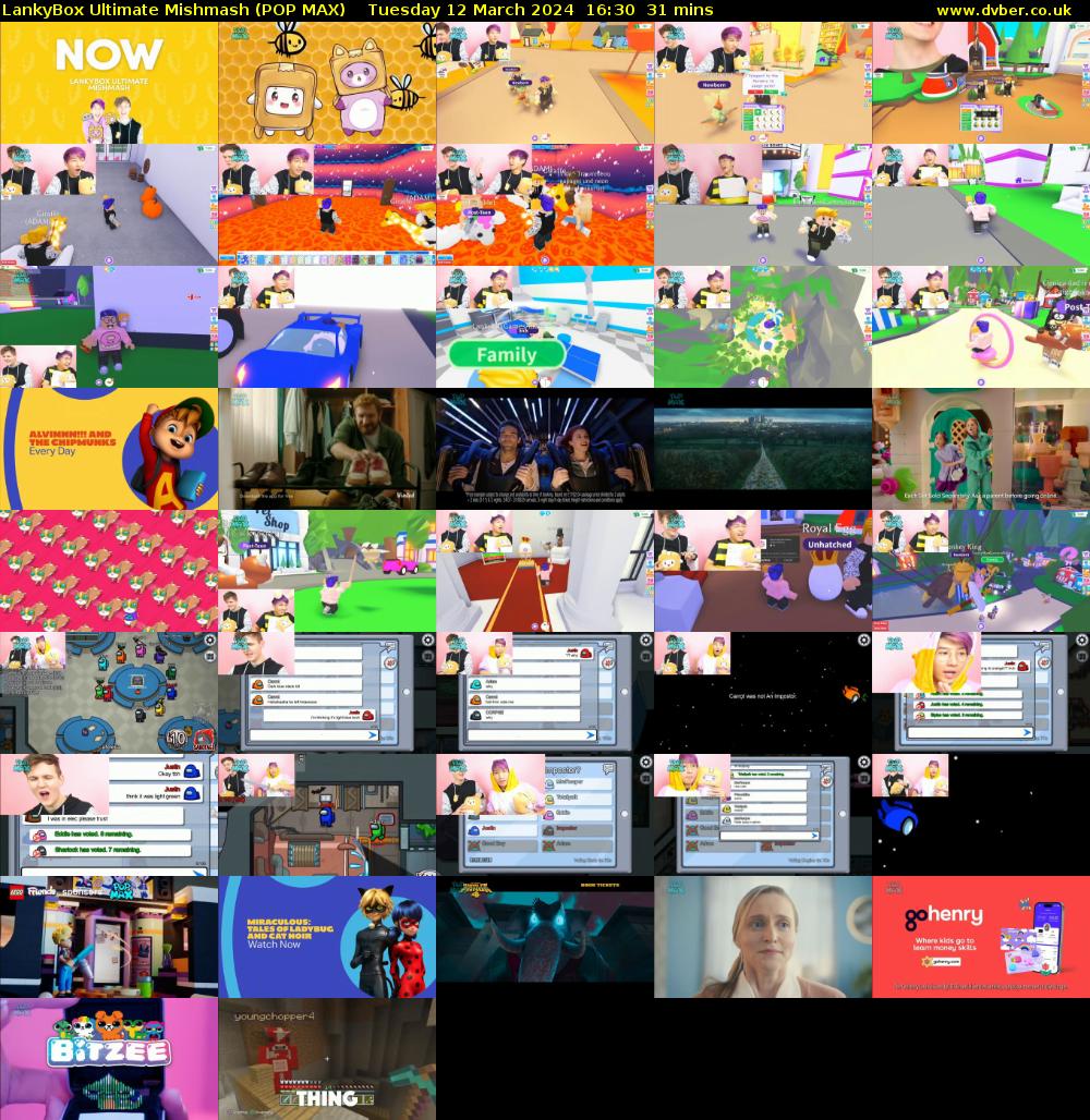 LankyBox Ultimate Mishmash (POP MAX) Tuesday 12 March 2024 16:30 - 17:01