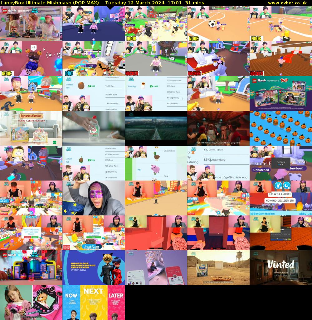 LankyBox Ultimate Mishmash (POP MAX) Tuesday 12 March 2024 17:01 - 17:32