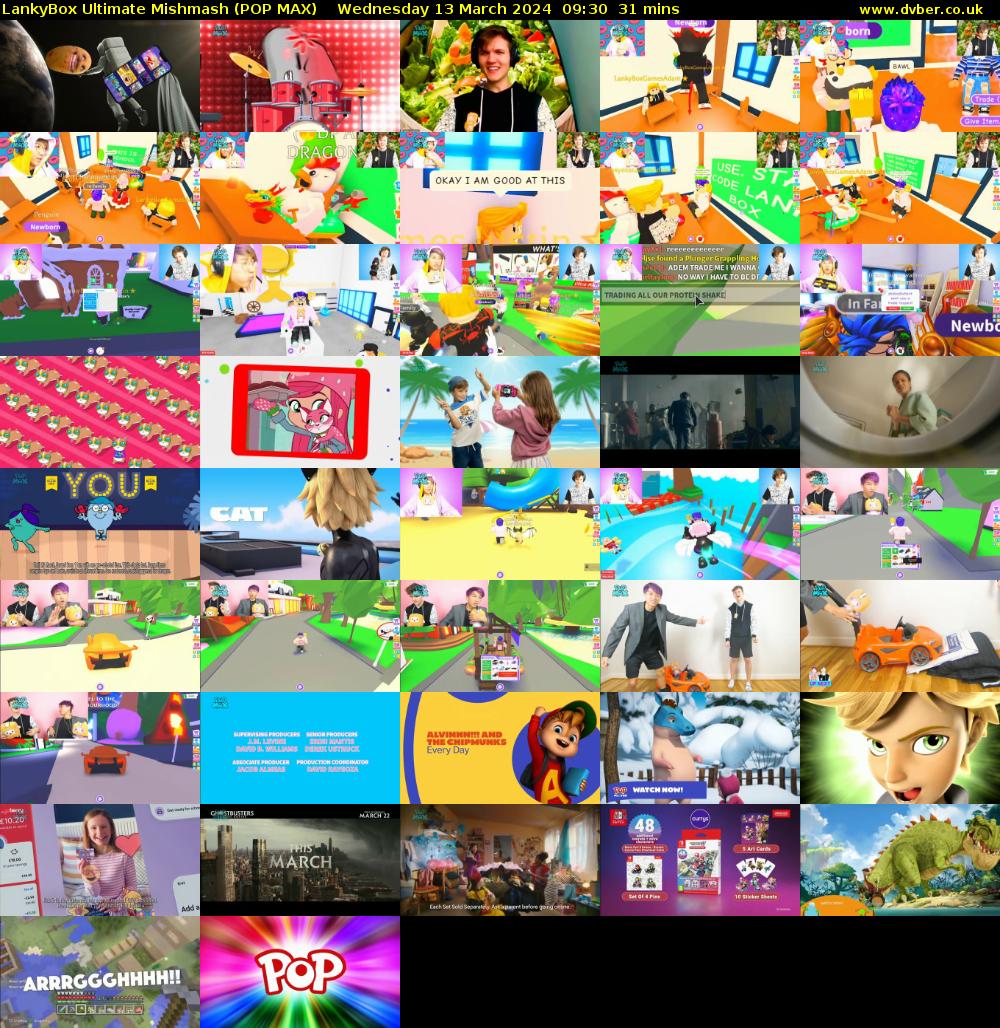 LankyBox Ultimate Mishmash (POP MAX) Wednesday 13 March 2024 09:30 - 10:01