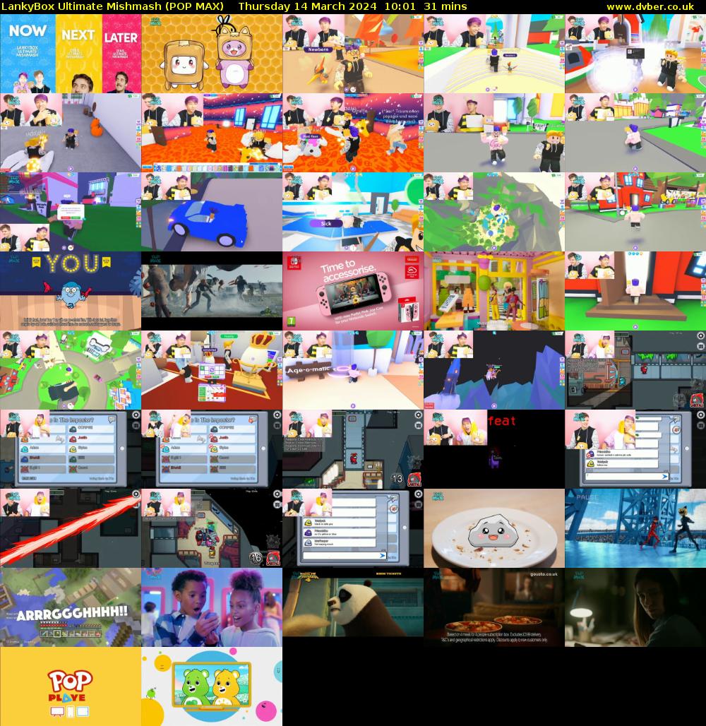 LankyBox Ultimate Mishmash (POP MAX) Thursday 14 March 2024 10:01 - 10:32