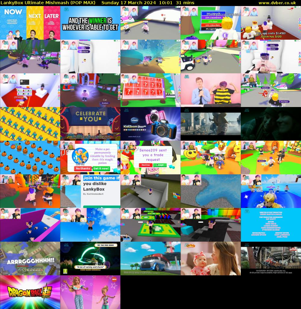 LankyBox Ultimate Mishmash (POP MAX) Sunday 17 March 2024 10:01 - 10:32