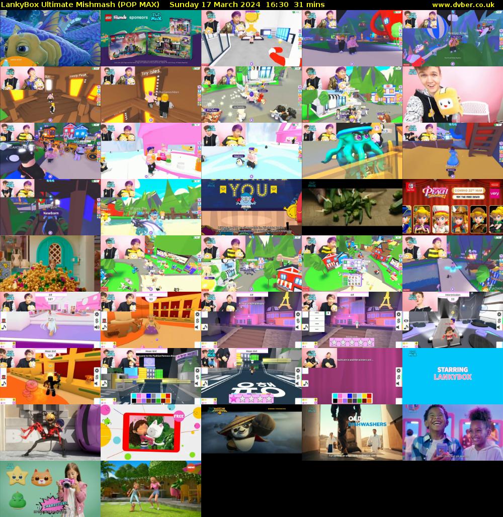 LankyBox Ultimate Mishmash (POP MAX) Sunday 17 March 2024 16:30 - 17:01