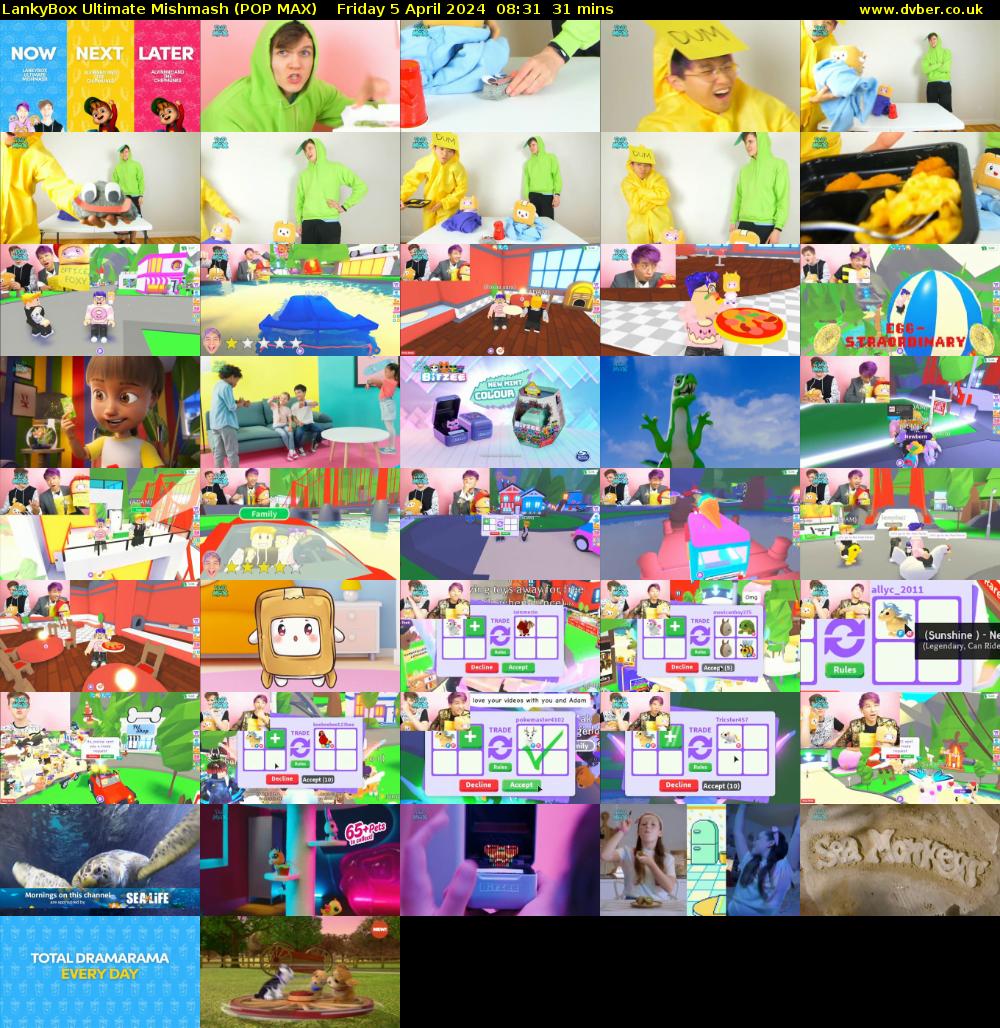 LankyBox Ultimate Mishmash (POP MAX) Friday 5 April 2024 08:31 - 09:02
