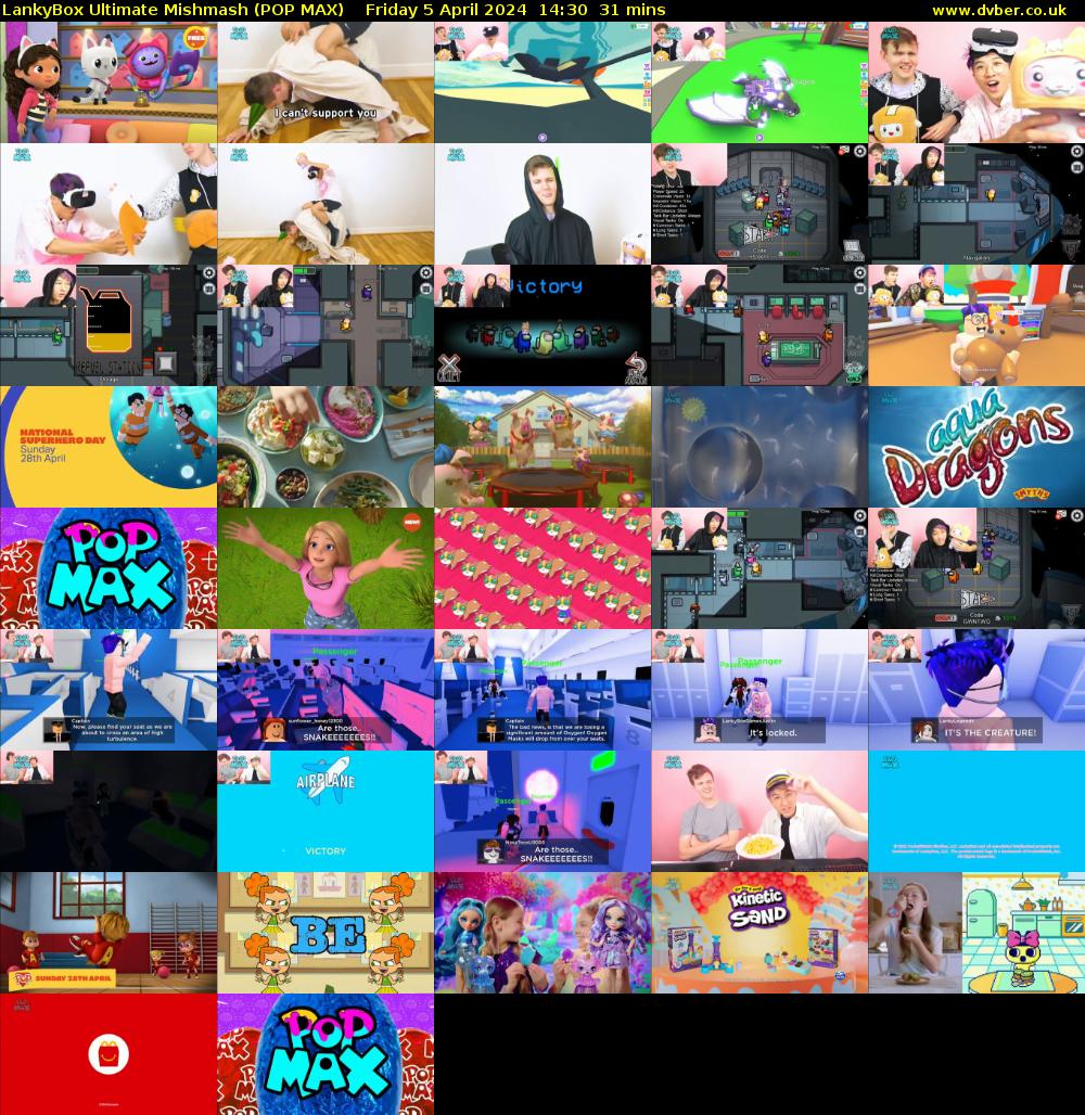 LankyBox Ultimate Mishmash (POP MAX) Friday 5 April 2024 14:30 - 15:01