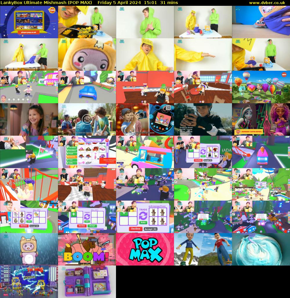 LankyBox Ultimate Mishmash (POP MAX) Friday 5 April 2024 15:01 - 15:32