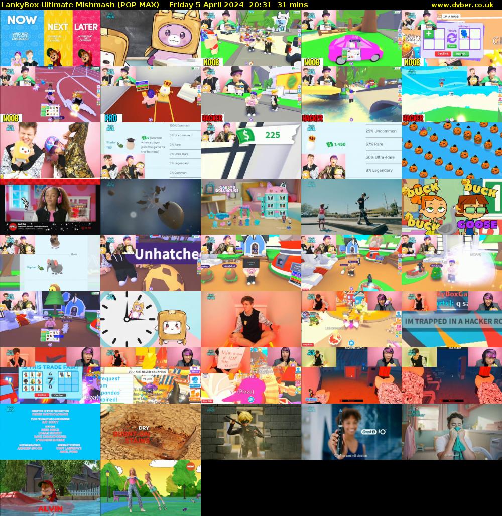 LankyBox Ultimate Mishmash (POP MAX) Friday 5 April 2024 20:31 - 21:02