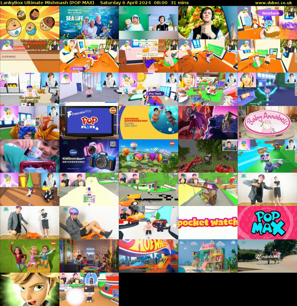 LankyBox Ultimate Mishmash (POP MAX) Saturday 6 April 2024 08:00 - 08:31