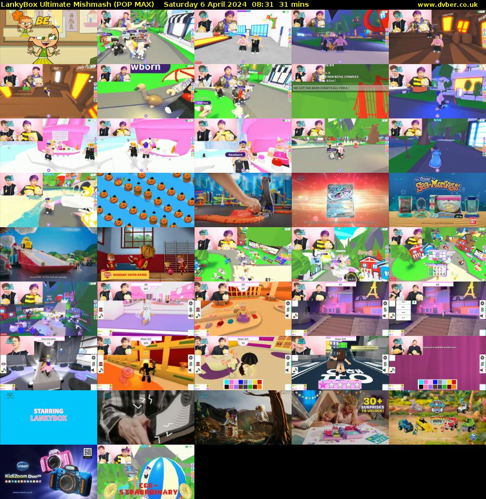 LankyBox Ultimate Mishmash (POP MAX) Saturday 6 April 2024 08:31 - 09:02