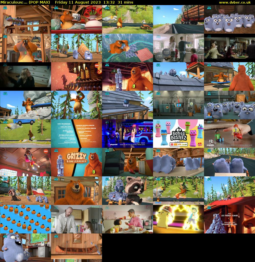 Miraculous:... (POP MAX) Friday 11 August 2023 13:32 - 14:03