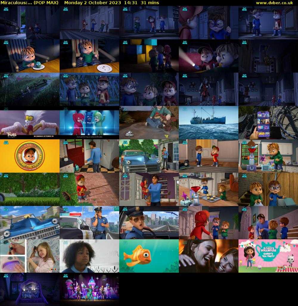 Miraculous:... (POP MAX) Monday 2 October 2023 14:31 - 15:02