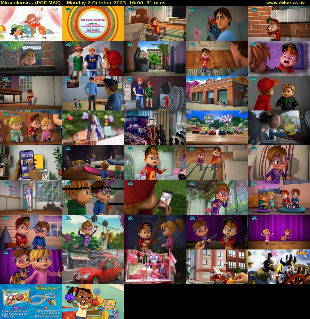 Miraculous:... (POP MAX) Monday 2 October 2023 16:00 - 16:31