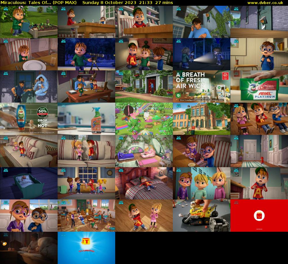 Miraculous: Tales Of... (POP MAX) Sunday 8 October 2023 21:33 - 22:00