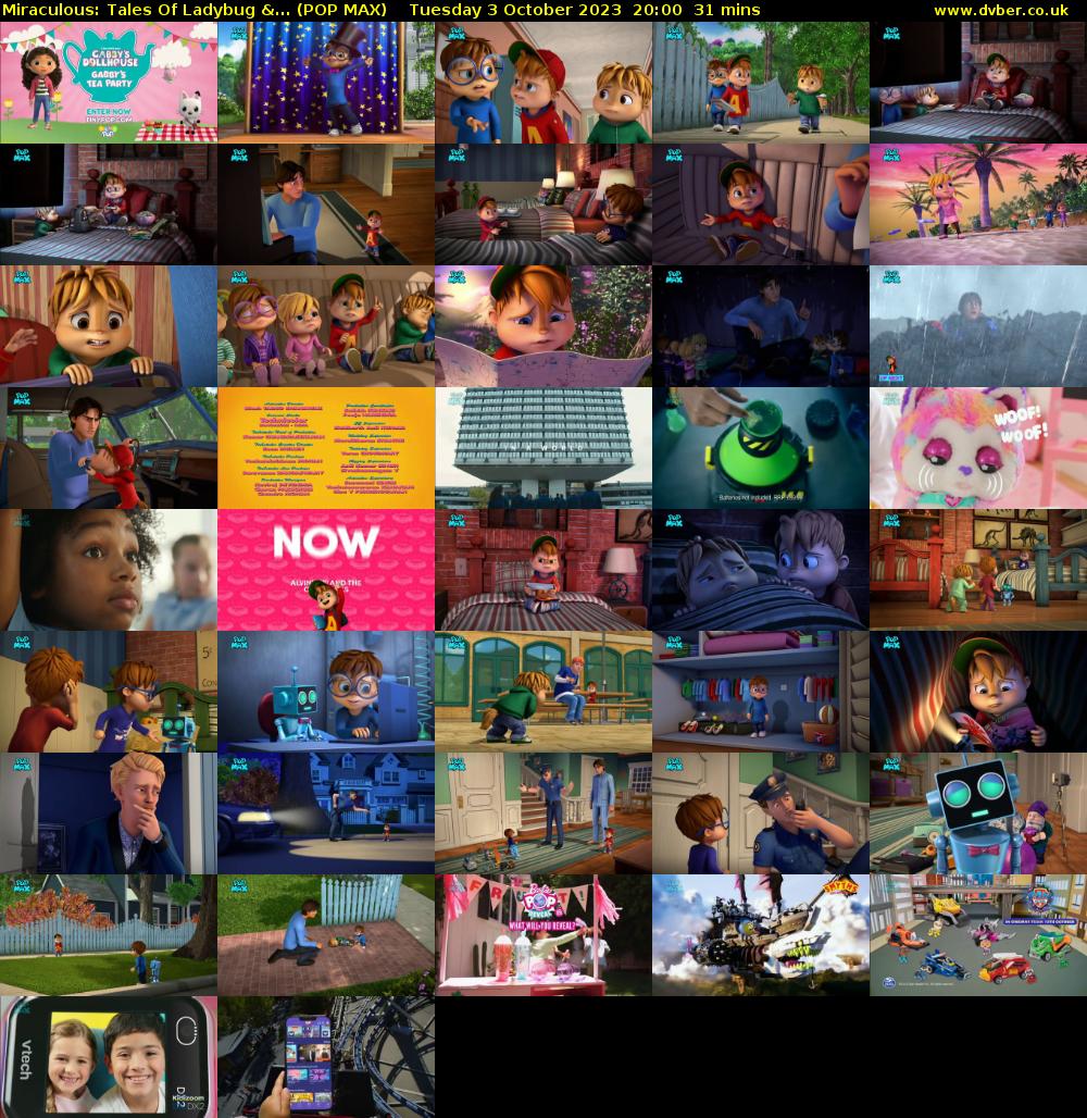 Miraculous: Tales Of Ladybug &... (POP MAX) Tuesday 3 October 2023 20:00 - 20:31