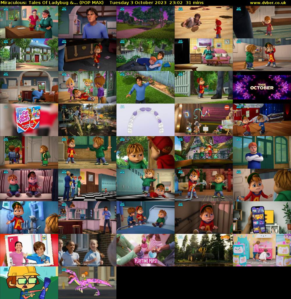 Miraculous: Tales Of Ladybug &... (POP MAX) Tuesday 3 October 2023 23:02 - 23:33