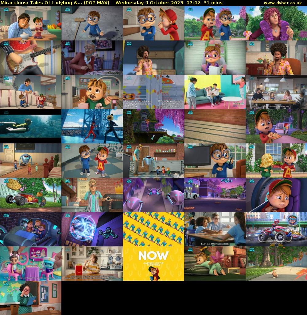 Miraculous: Tales Of Ladybug &... (POP MAX) Wednesday 4 October 2023 07:02 - 07:33