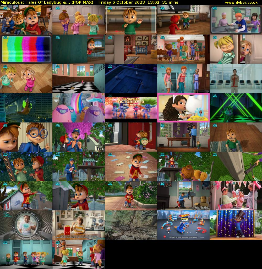 Miraculous: Tales Of Ladybug &... (POP MAX) Friday 6 October 2023 13:02 - 13:33