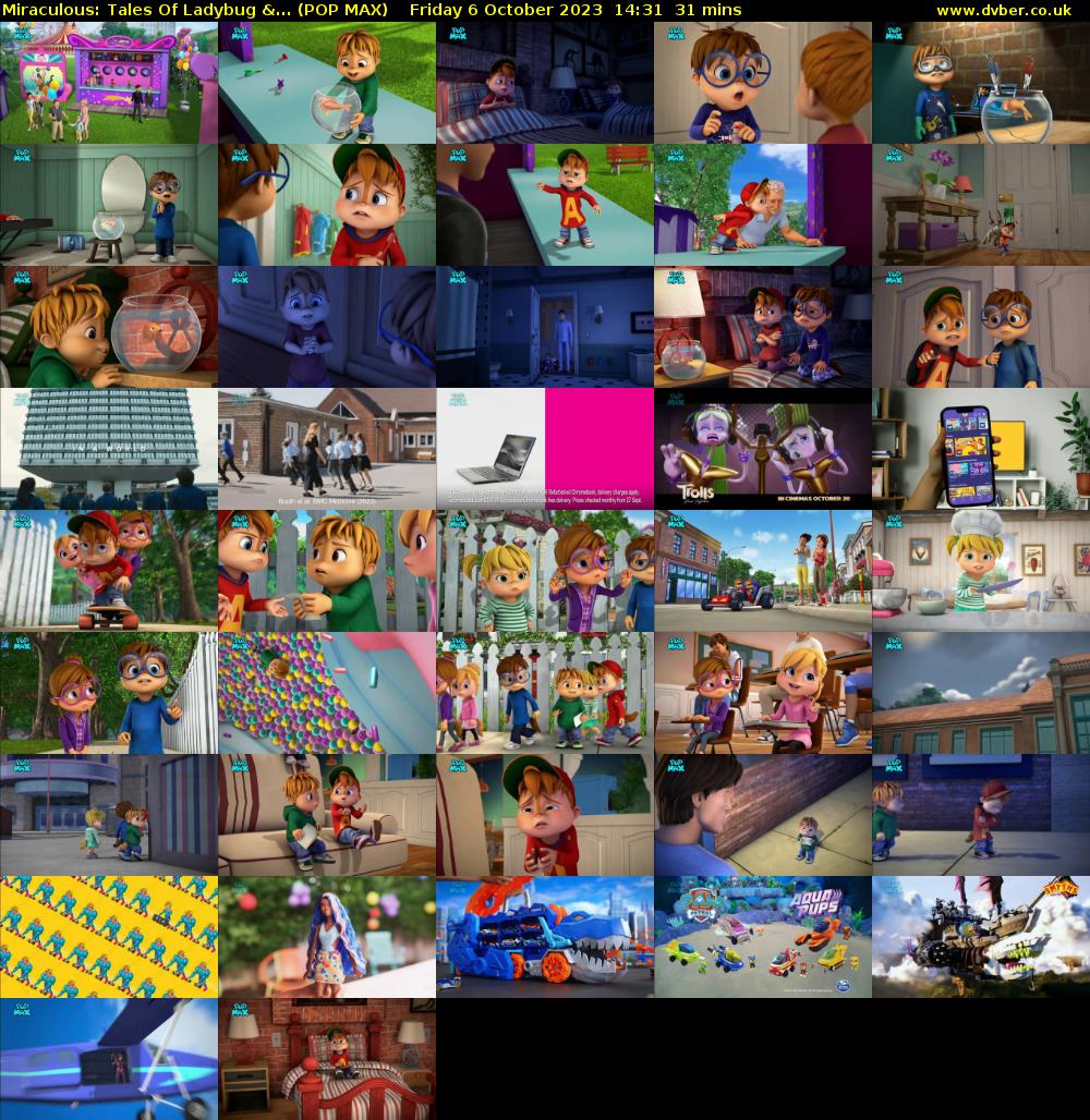Miraculous: Tales Of Ladybug &... (POP MAX) Friday 6 October 2023 14:31 - 15:02
