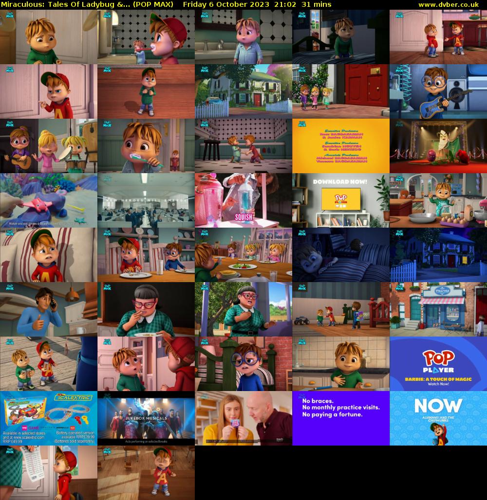 Miraculous: Tales Of Ladybug &... (POP MAX) Friday 6 October 2023 21:02 - 21:33