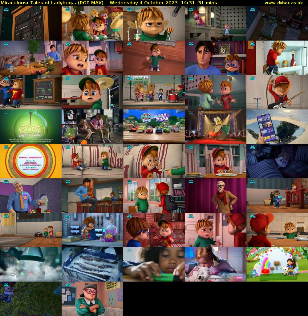 Miraculous: Tales of Ladybug... (POP MAX) Wednesday 4 October 2023 14:31 - 15:02
