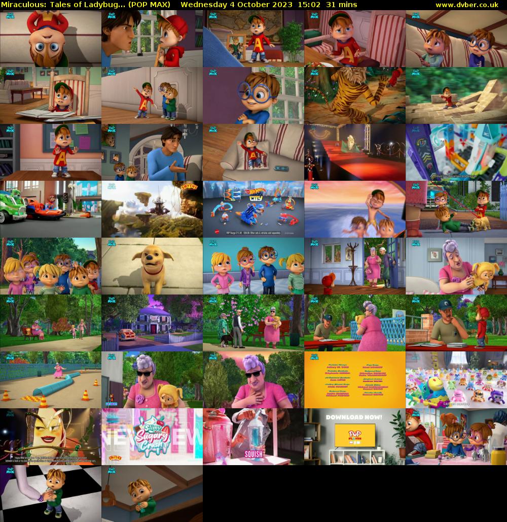 Miraculous: Tales of Ladybug... (POP MAX) Wednesday 4 October 2023 15:02 - 15:33