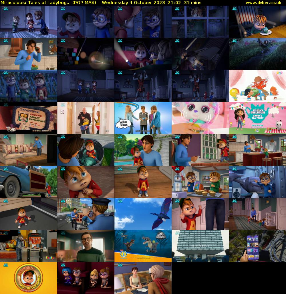 Miraculous: Tales of Ladybug... (POP MAX) Wednesday 4 October 2023 21:02 - 21:33
