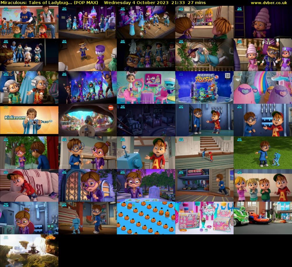 Miraculous: Tales of Ladybug... (POP MAX) Wednesday 4 October 2023 21:33 - 22:00