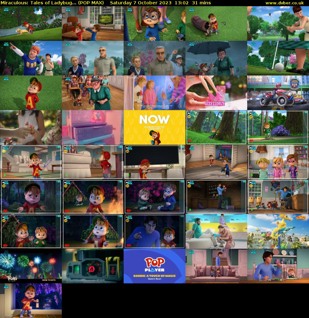 Miraculous: Tales of Ladybug... (POP MAX) Saturday 7 October 2023 13:02 - 13:33