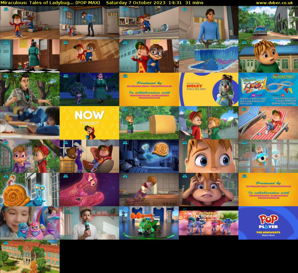 Miraculous: Tales of Ladybug... (POP MAX) Saturday 7 October 2023 14:31 - 15:02