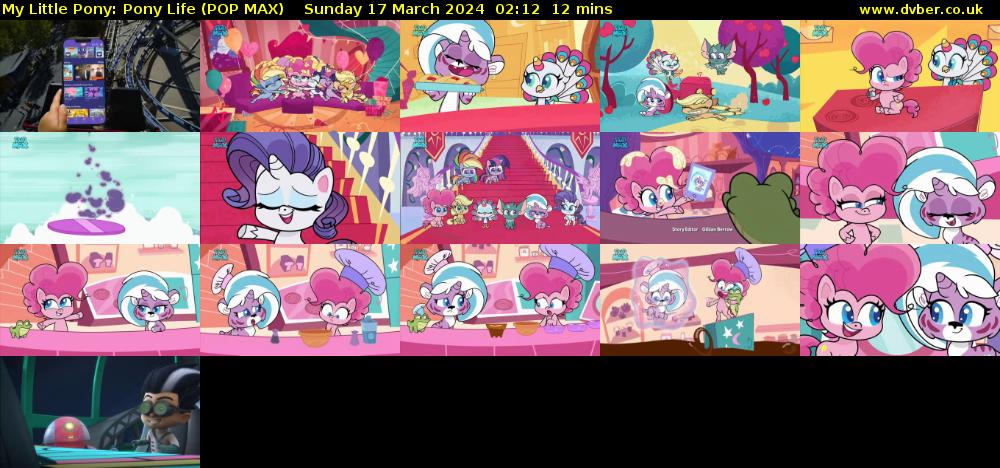 My Little Pony: Pony Life (POP MAX) Sunday 17 March 2024 02:12 - 02:24