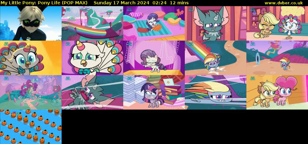 My Little Pony: Pony Life (POP MAX) Sunday 17 March 2024 02:24 - 02:36