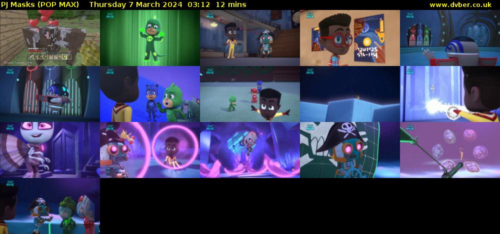 PJ Masks (POP MAX) Thursday 7 March 2024 03:12 - 03:24