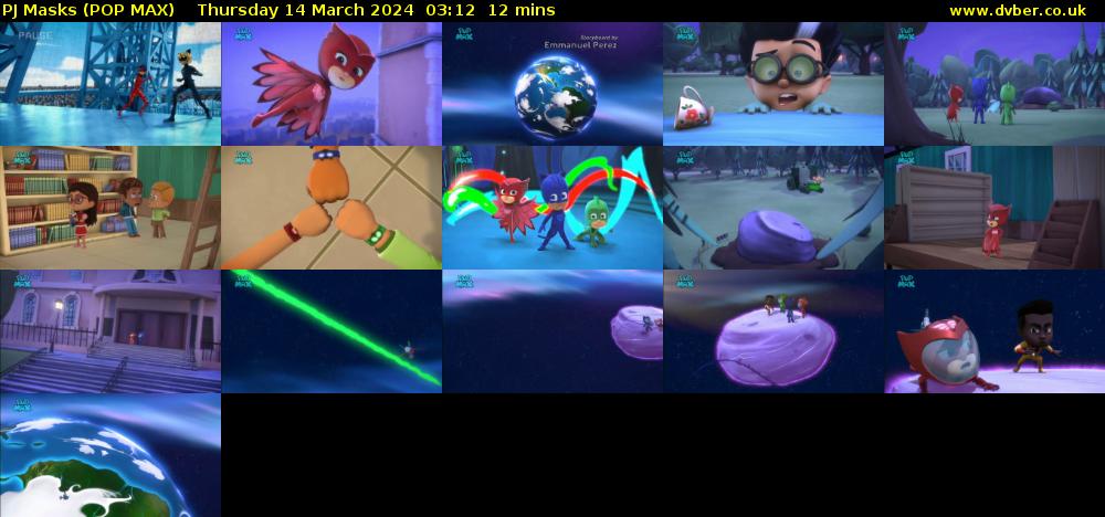 PJ Masks (POP MAX) Thursday 14 March 2024 03:12 - 03:24