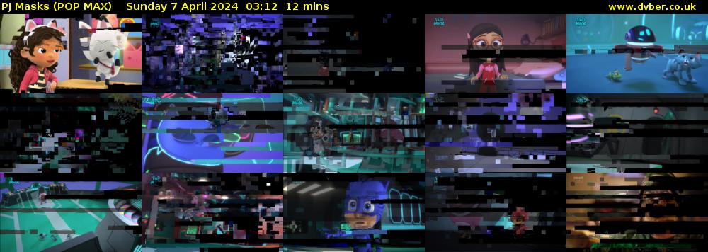 PJ Masks (POP MAX) Sunday 7 April 2024 03:12 - 03:24
