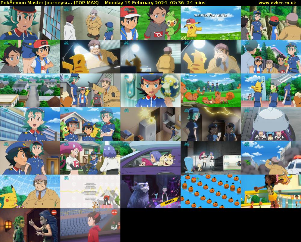 PokÂemon Master Journeys:... (POP MAX) Monday 19 February 2024 02:36 - 03:00