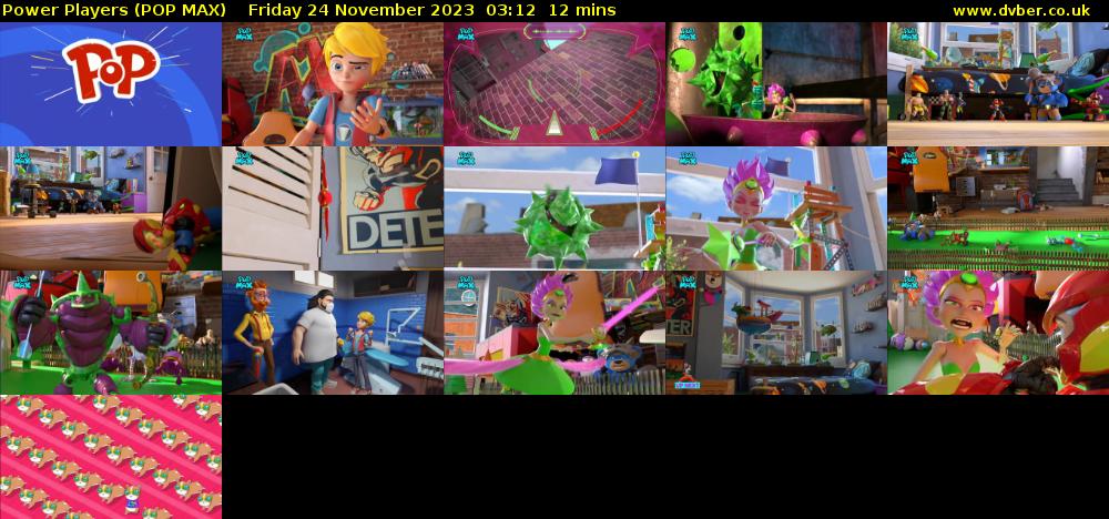 Power Players (POP MAX) Friday 24 November 2023 03:12 - 03:24