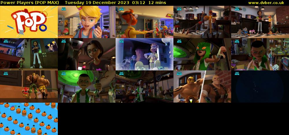 Power Players (POP MAX) Tuesday 19 December 2023 03:12 - 03:24