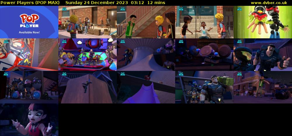 Power Players (POP MAX) Sunday 24 December 2023 03:12 - 03:24