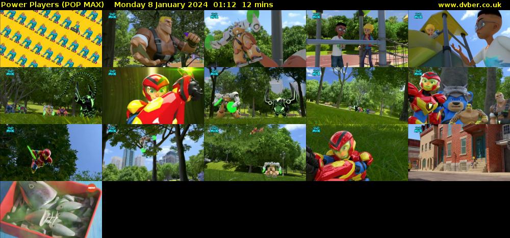 Power Players (POP MAX) Monday 8 January 2024 01:12 - 01:24