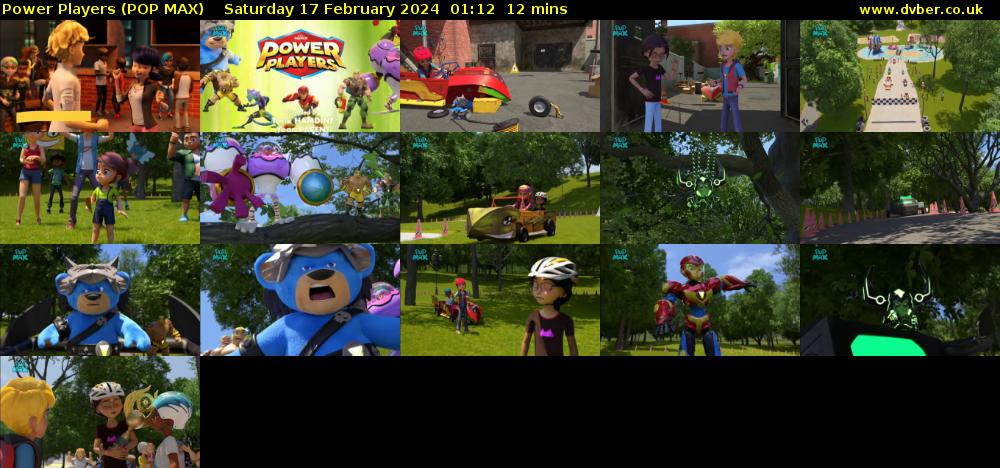 Power Players (POP MAX) Saturday 17 February 2024 01:12 - 01:24