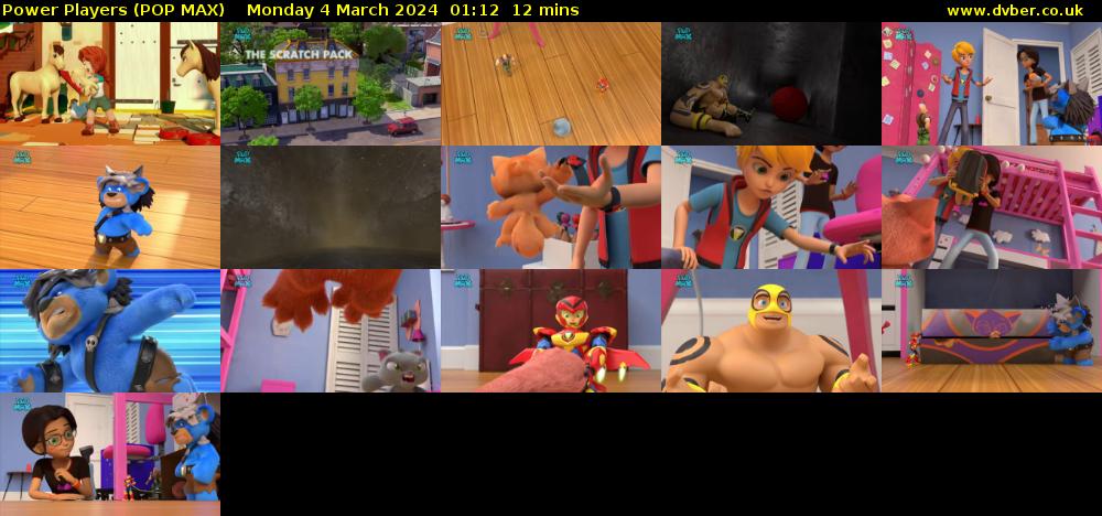 Power Players (POP MAX) Monday 4 March 2024 01:12 - 01:24